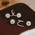 NEW 2609  S999 Solid Silver S‑Shape Earrings Shamballa Ball Stud Earrings Y256