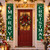 Green Merry Christmas Porch Hanging Banner Set 1030