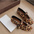 Leopard Print Textured Mary Jane Flats L061