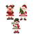 NEW 2610  Christmas Wooden Tabletop Decorations Set of 3 Santa Snowman Reindeer Y270