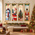 NEW 2610 4-Piece Christmas Hanging Banner Set, 100 × 40 cm Each, Santa, Snowman, Christmas Tree & Nutcracker Wall and Door Decorations B271