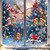 NEW 2610 Christmas Bird Window Clings, Santa Hat Birds & Snowflakes, Double-Sided Static Window Decorations, 60 × 30 cm Sheet B272