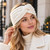 NEW 2610 Pearl Embellished Knitted Twist Headband Winter Ear Warmer Y286