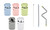 Foldable Stainless Steel Drinking Straw with Carrying Case