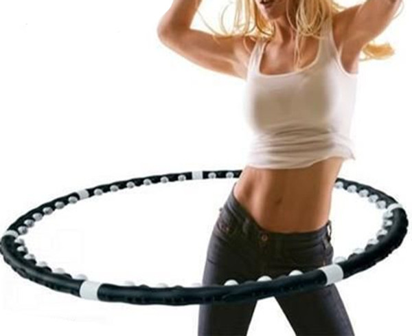 FITNESS EXERCISE MAGNETIC MASSAGE WEIGHTED HULA HOOP  