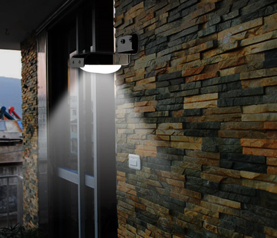 Solar Panel LED Security Light motion sensor