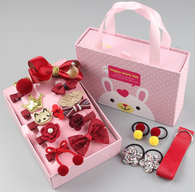 18pcs Girls Hair Accessories Gift set Y016