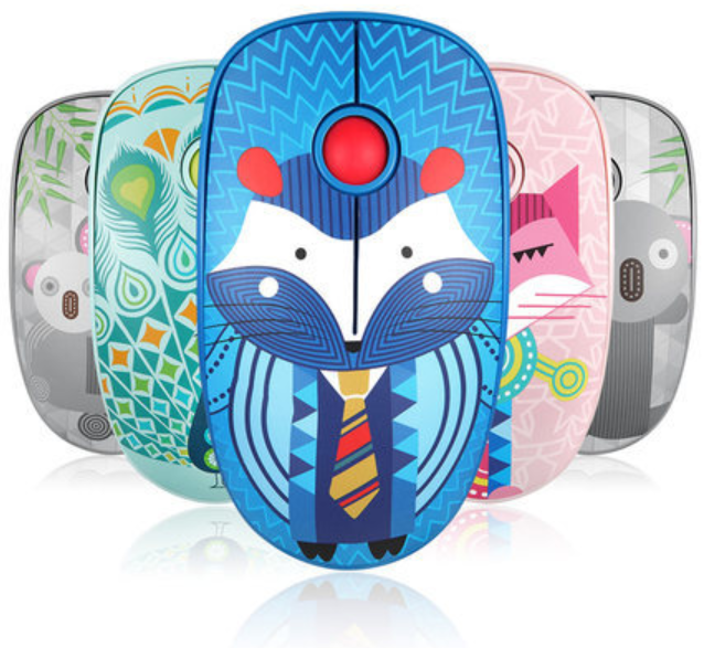 Extra Quite Wireless Mouse in Cute designs