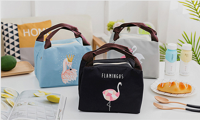 Pretty Flamingo Thermal Insulated Lunch Bags 3237