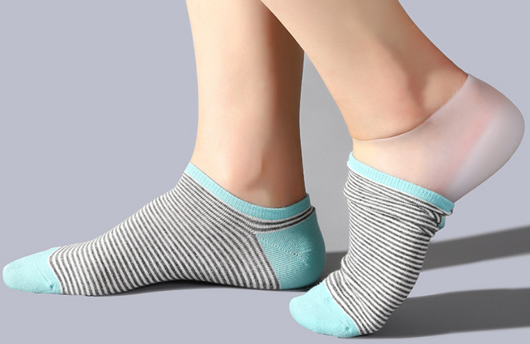 Pair of Invisible Height Increase Silicone socks