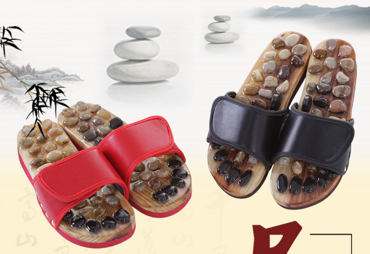 Natual Stone Acupoint Massage Reflexology Sandals9463