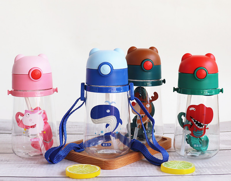 Kids 400ML water bottle with Strap 