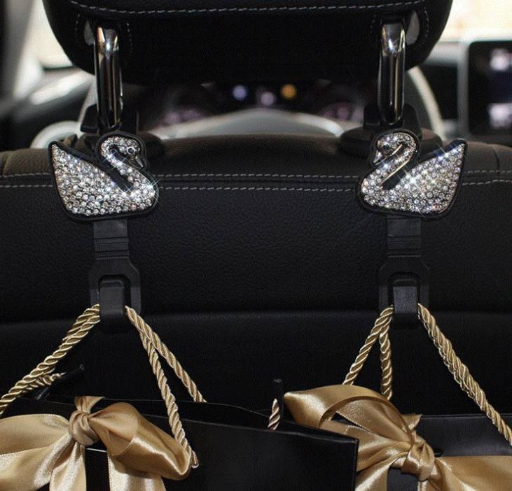 Blinking Rhinestone Car Seat Hooks Hanger(Pack of 2)