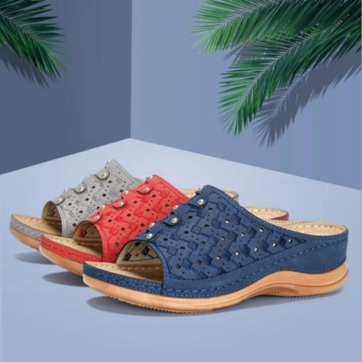 Soft Leather platform Comfy Sandals