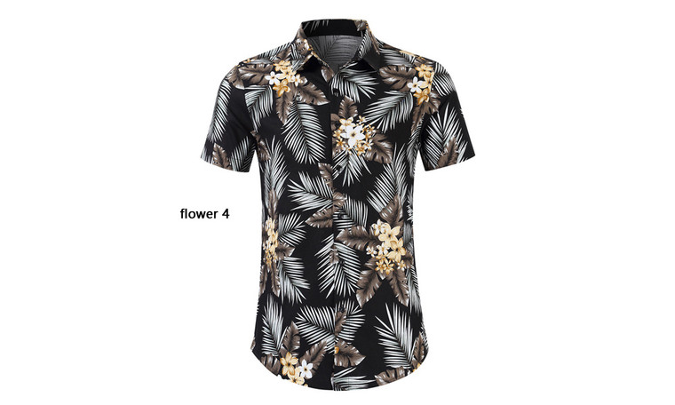 Hawaiian shirt print shirt-LA