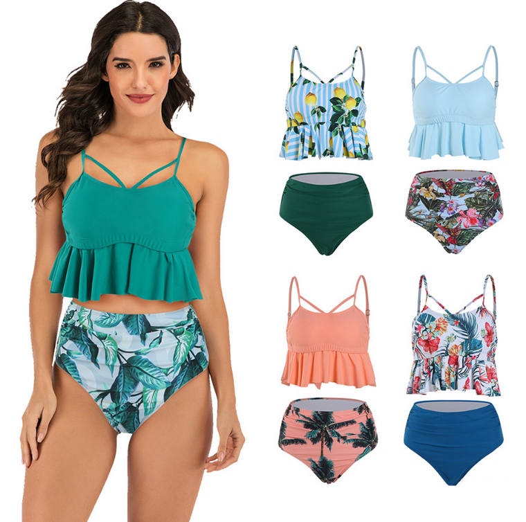 Ruffle 2pcs Tankini