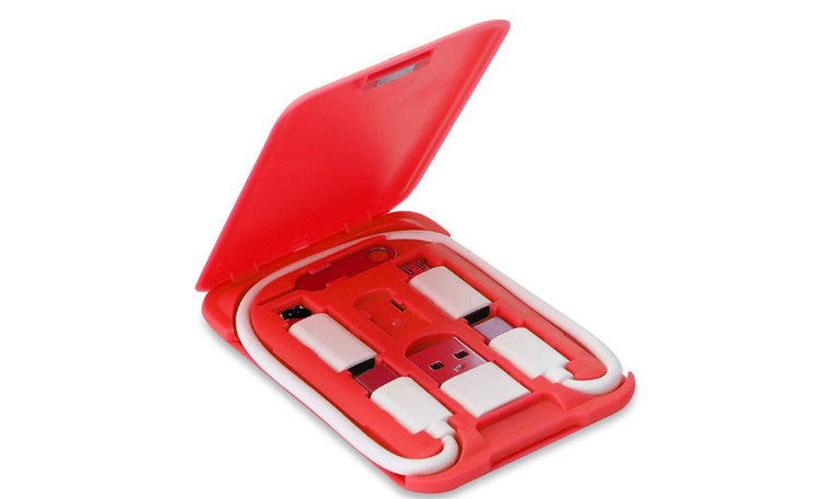Multi-Function Data Line, USB Cable SIM Tool Set, Data Cable Adapter Card with Storage Box-LA