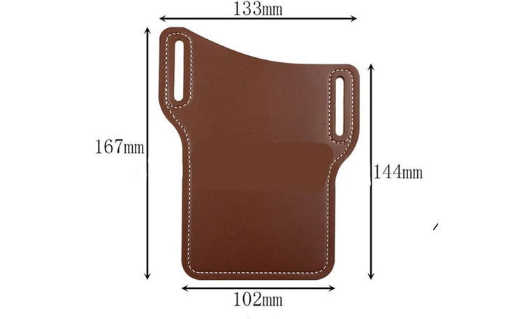 Retro Cell Phone Leather case Belt Bag,Mobile Phone Carrier Belt Pouch,Fashion PU Leather Waist Belt Loop Cellphone Phone Protection Case Bag Holster -LA
