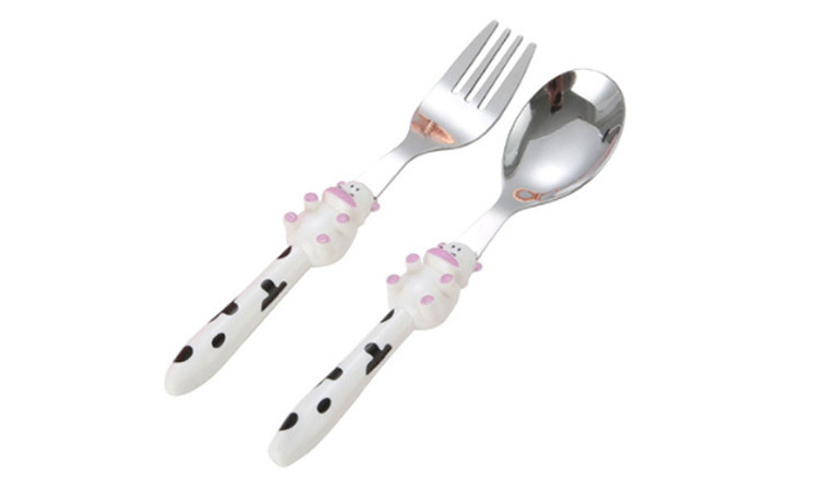  Children's Cutlery Stainless Steel 2pcs Set/Kids Cutlery/Toddler Utensils/Flatware - 1 x Fork,  1 x Dinner Spoon -laf