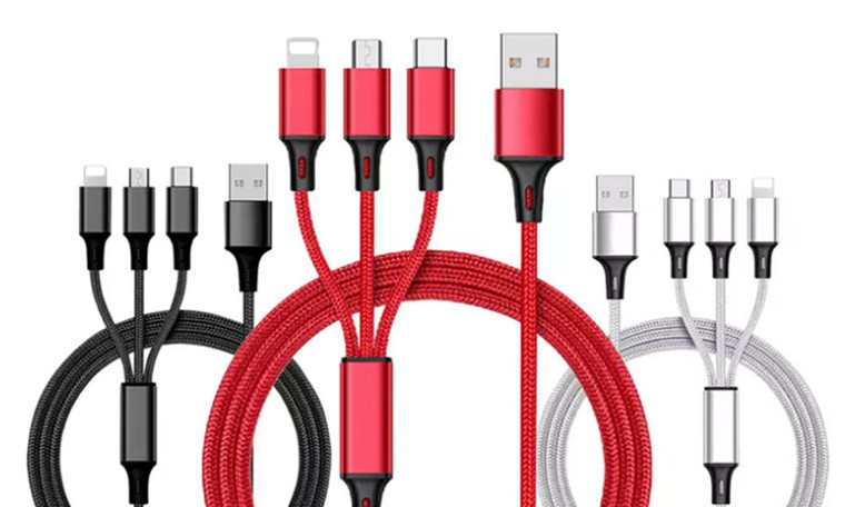 Three-in-One Charging Cable