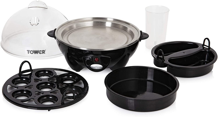 Tower T19023 Egg Boiler, Poacher and Omelette Maker with Steamer