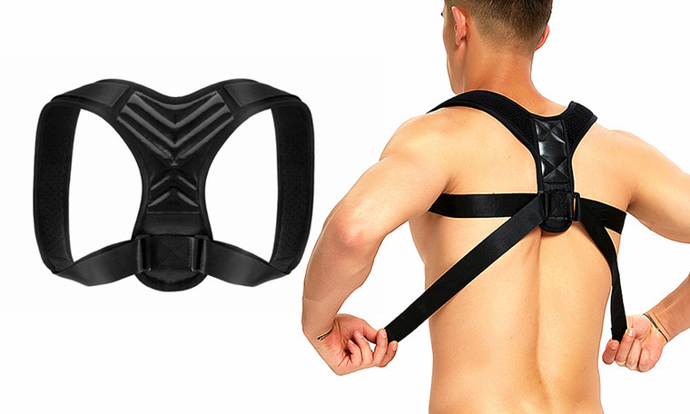 Posture Corrector & Back for Women and Men by ,   is Ideal for Shoulder Support, Upper Back & Neck Pain Relief-1092la