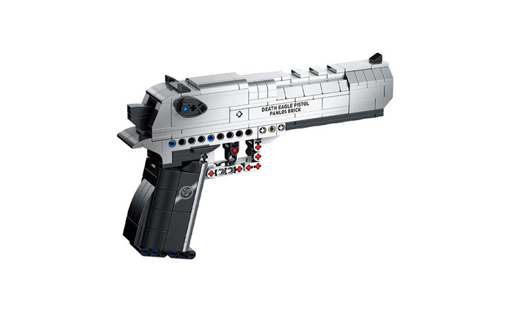Desert Eagle building block pistol compatible with Lego assembly