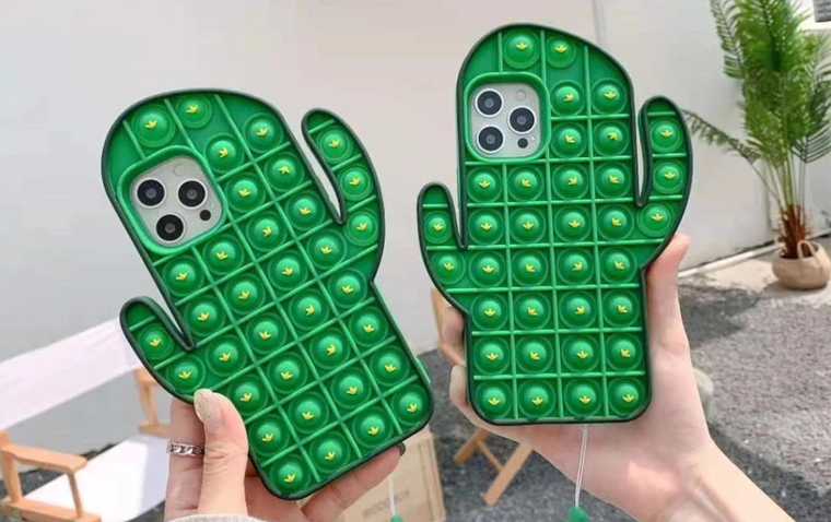 Cactus Push-Pop Stress Relief Fidget Phone protective  Case 3034