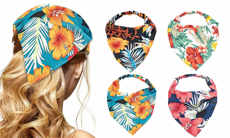 Summer print Triangle Bandana Hair Band