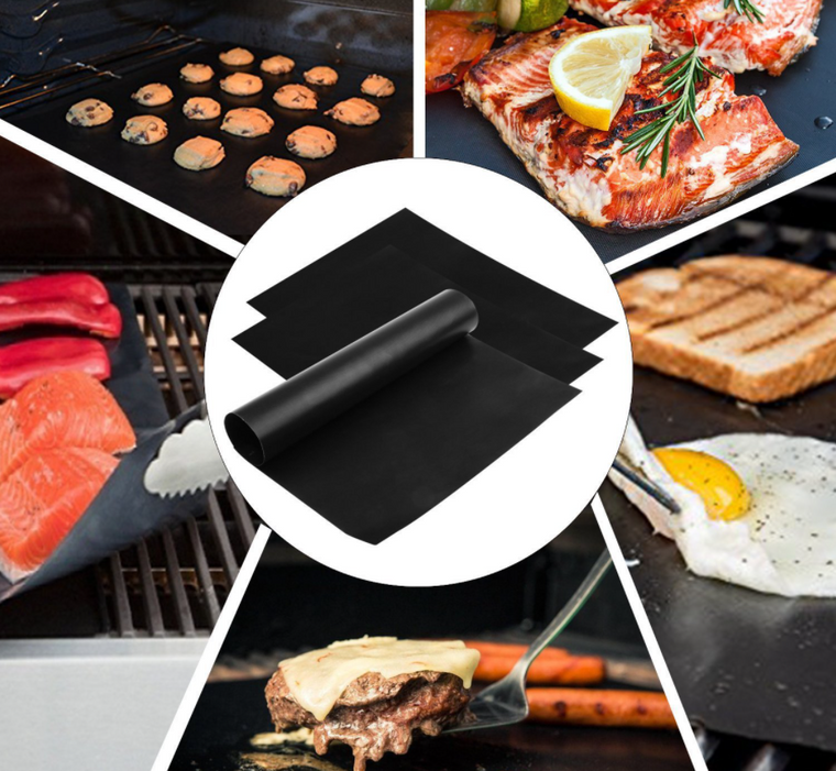 2pack Non-Stick BBQ Grill Mats-QA