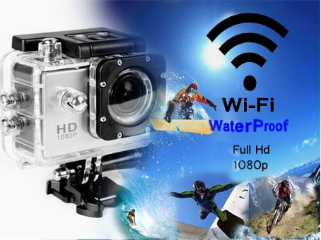 AdventureProPlus Waterproof HD1080p Camera - Wi-Fi Edition with accessories