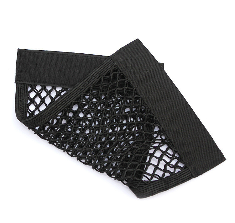 NEW-Car trunk storage bag net pocket double layer-LA