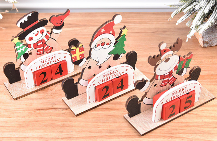 Wooden Chrismtas Calendar  9746 