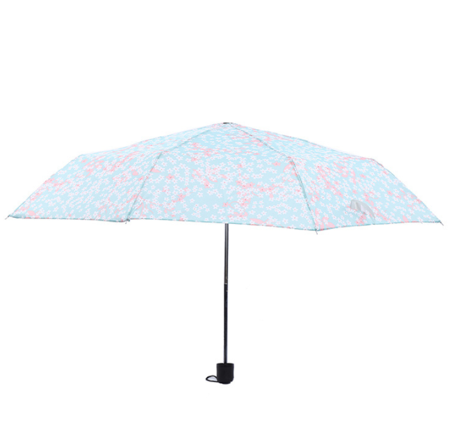 BRA-Couple color umbrella outdoor fan portable color random hair