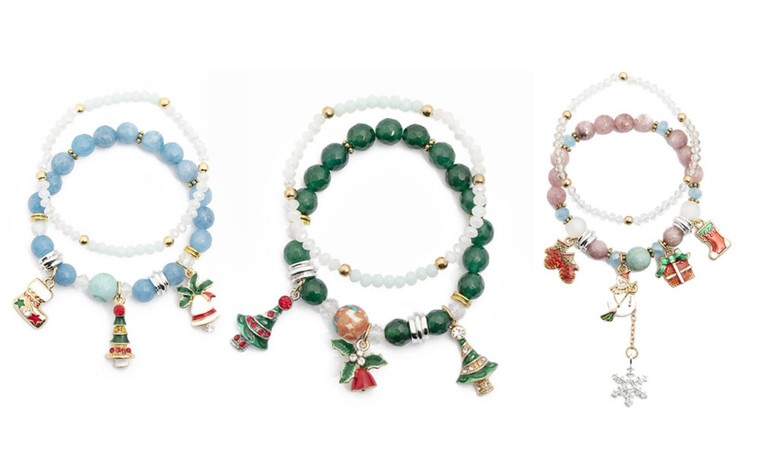 Christmas tree pendant Christmas Charm Bracelets 03 -LA