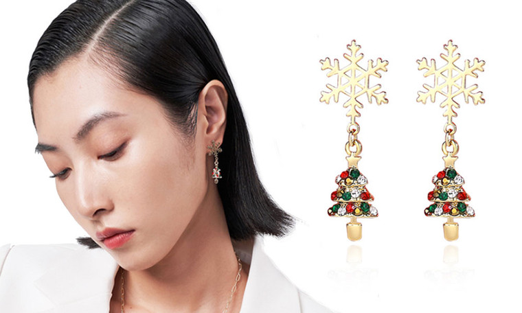 New-Christmas Drop Dangle Earrings Xmas Earrings0193-LA
