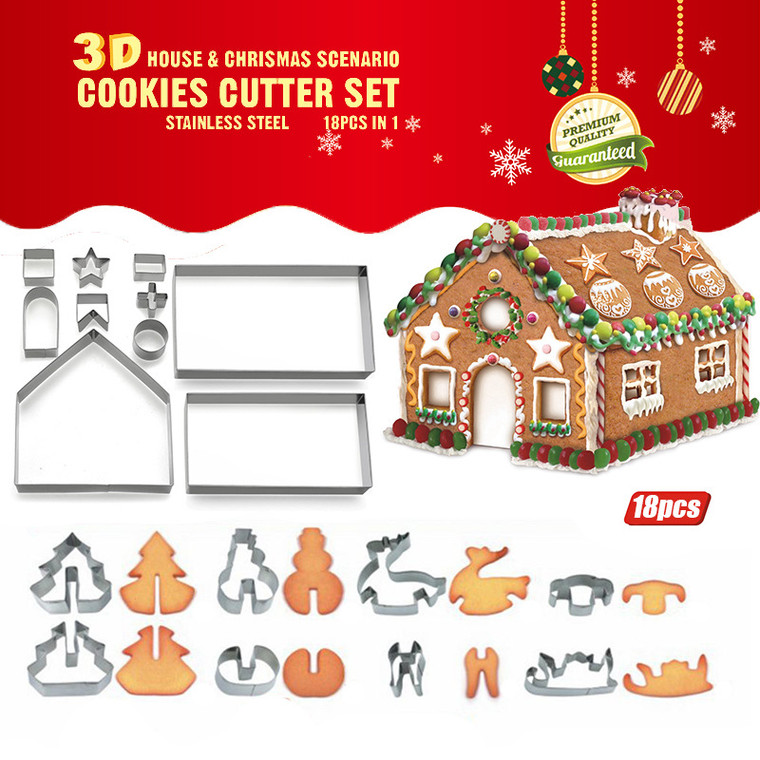 NEW-18-Piece Christmas Cookie Cutter Set0220