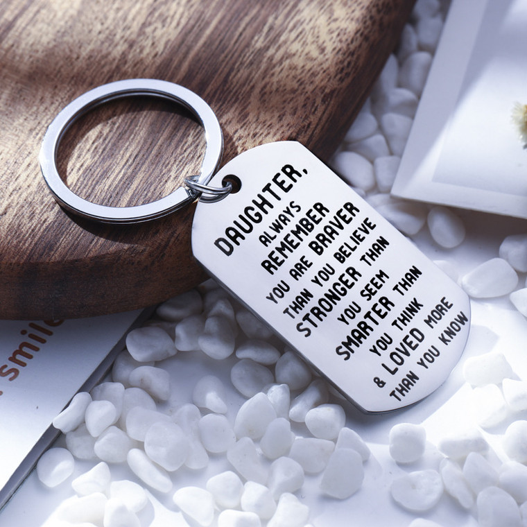 NEW-Daughter Inspirational Key Chains0243-LA