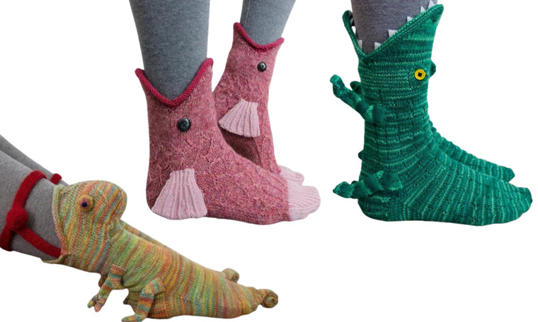 3D Kitted winter warm animal socks 9365