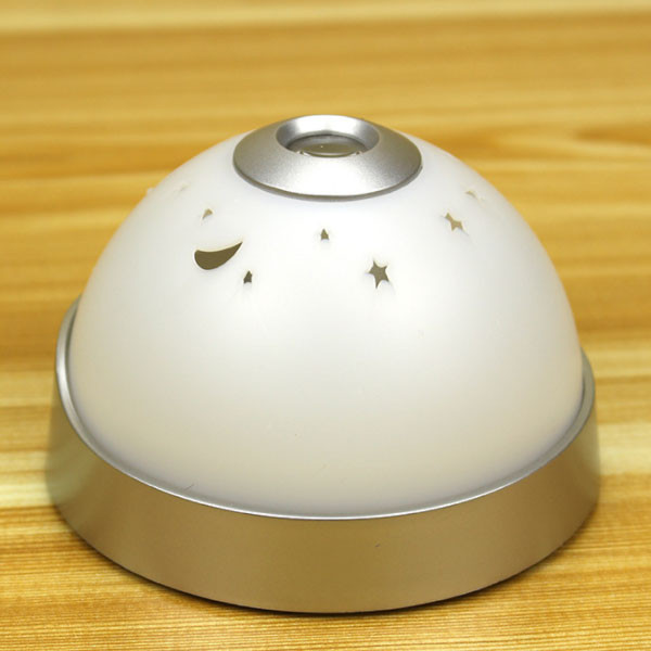 new Lazy luminous projection clock hemisphere star light alarm clock 0286