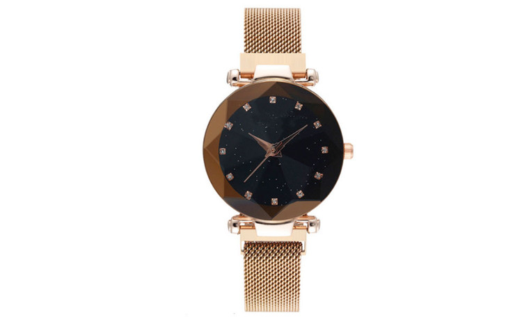 NEW Ladies Watch Water Resistant Quartz Watch Starry Dial Mesh Strap Watch 0321 -LA