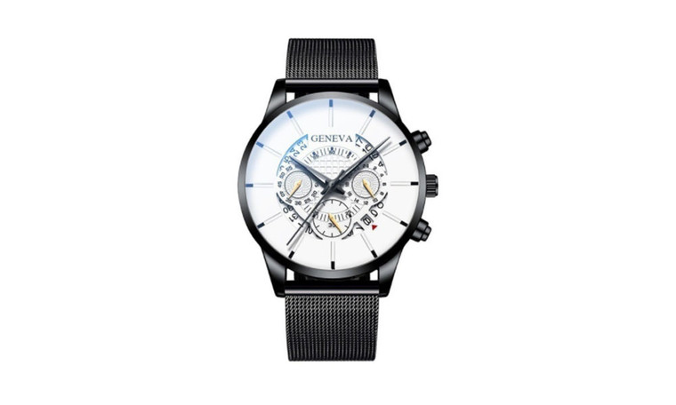 NEW Three-eye calendar men's watch business casual fashion watch 0324 LA