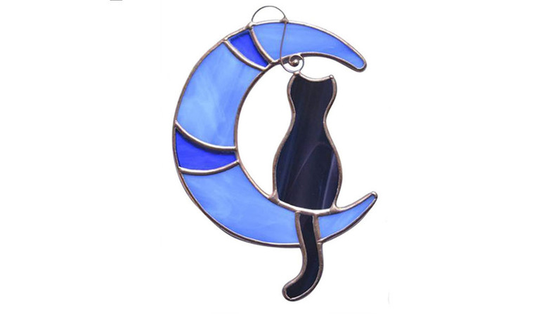 NEW Moon cat back pendant Color cat crafts 0256 LA