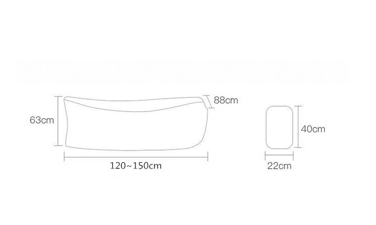NEW Portable Beach Outdoor Lazy Inflatable Sofa 0284 