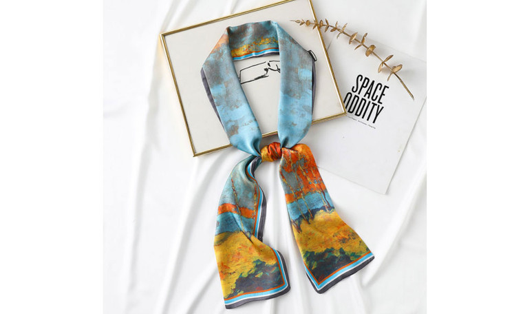 NEW Long silk scarf women's fashion decorative streamer thin scarf narrow long silk scarf 0297 LA