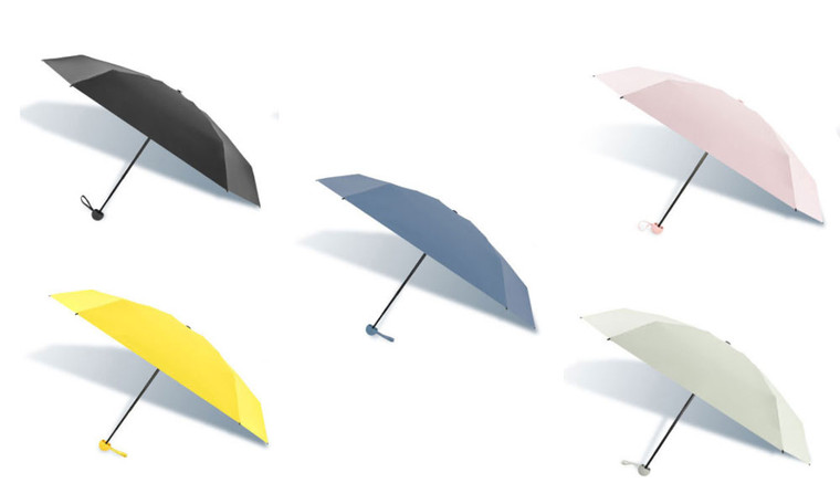 NEW Portable 5-fold 6-bone Sunscreen Umbrella 0294
