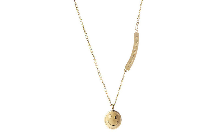 NEW Smiling face Pendant Necklace 0356 LA