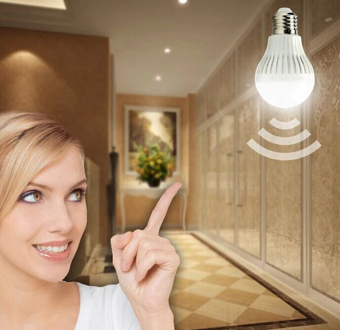 Motion detection sensor LED bulb 5w