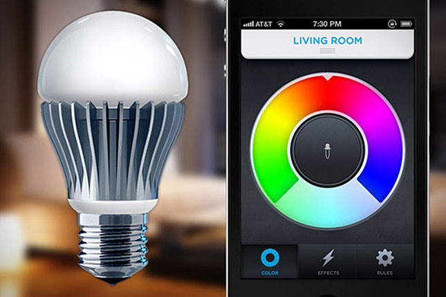 App controlled colour changing RGB LED bulb