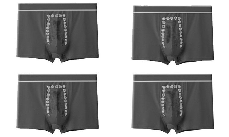 NEW 4pcs Men's Pure Cotton Seamless Panties Solid Color Breathable Boxer 5072  LA